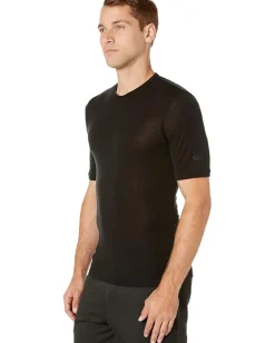 Icebreaker 175 Everyday Merino Base Layer Short Sleeve Crewe Black Hot