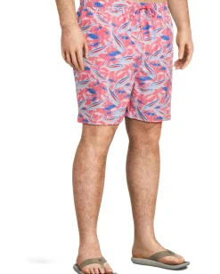 Vineyard Vines Activewear|Board Shorts<7" Printed Chappy Trunks Bone Fish Pink