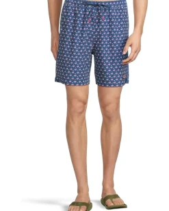 Vineyard Vines Activewear|Board Shorts<7" Printed Piped Chappy Trunks Flag/Stars Moonshine