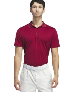 Activewear|adidas Golf adi Performance Short Sleeve Golf Polo Shirt Collegiate Burgundy