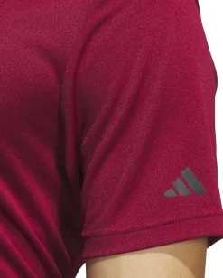 Activewear|adidas Golf adi Performance Short Sleeve Golf Polo Shirt Collegiate Burgundy