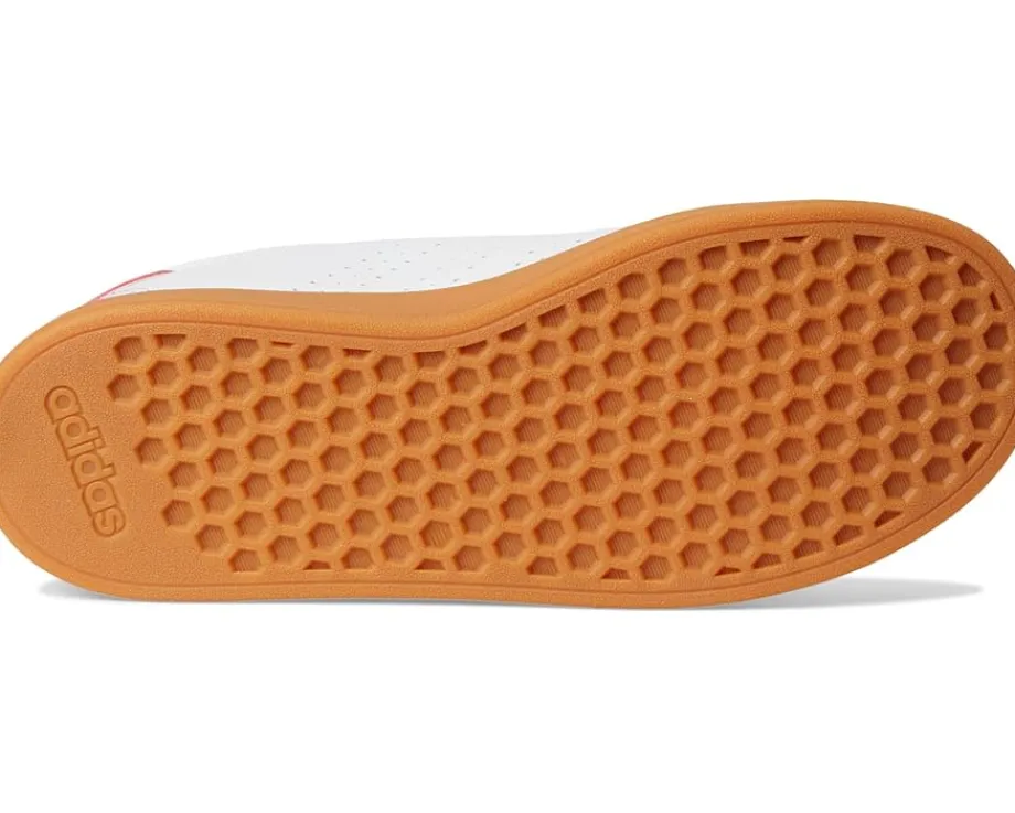 adidas Kids Advantage Base 2.0 Sportswear Shoes (Big Kid) White/Pure Ruby/Gum Best