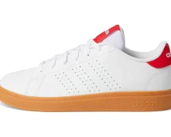 adidas Kids Advantage Base 2.0 Sportswear Shoes (Big Kid) White/Pure Ruby/Gum Best