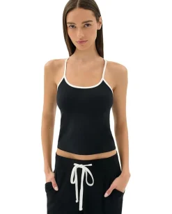 Splits59 Activewear|Shirts & Tops<Airweight Tank Black/White
