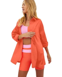 Beach Riot Alexa Top Cover-Up Nasturium Online