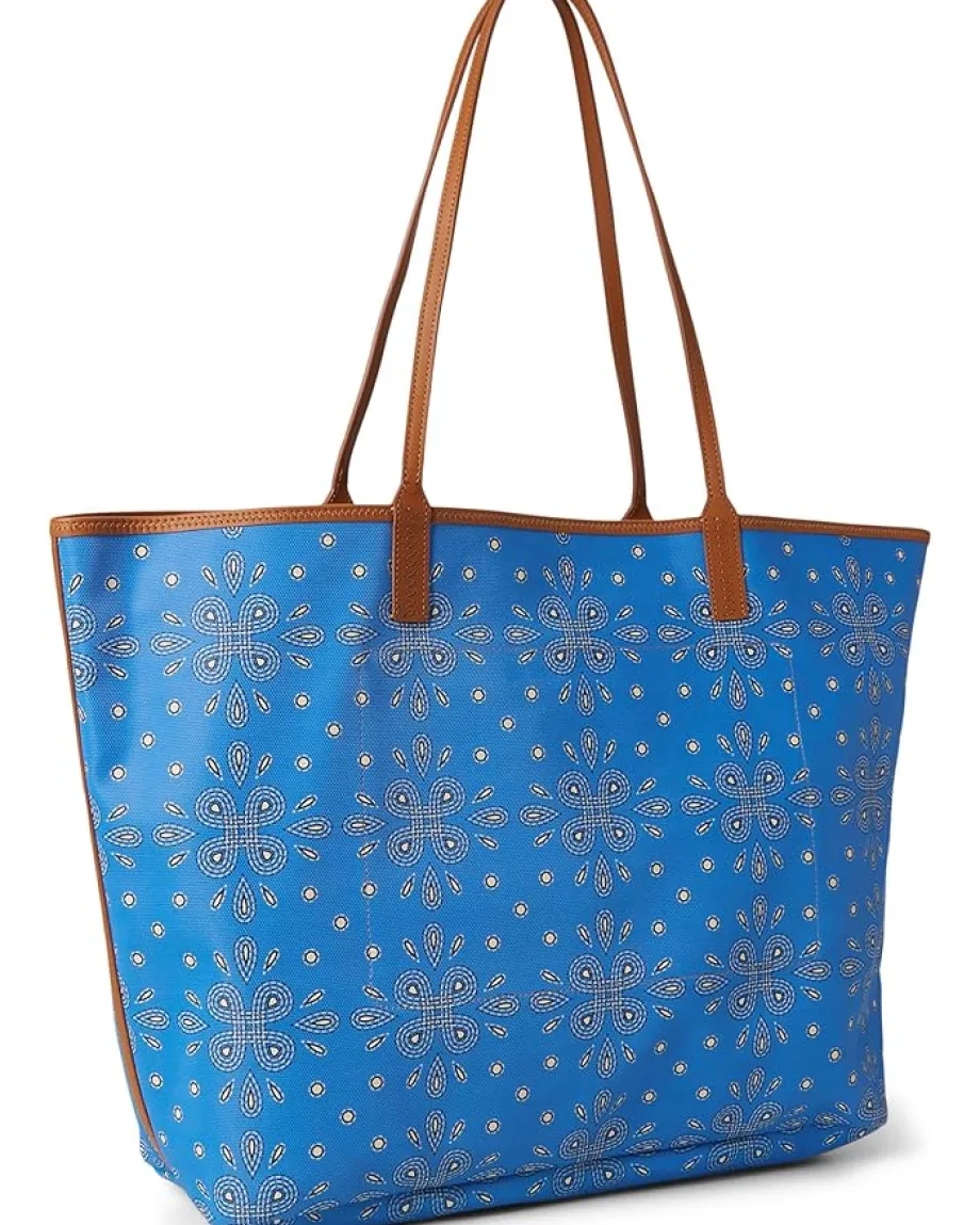 HOBO All That Tote Large Blue Journey Bandana Outlet