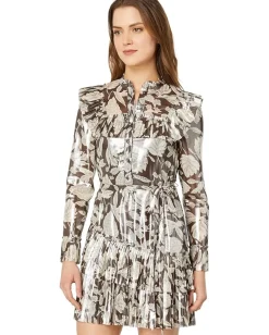 Women Ted Baker Alyvia Ruffle Detail Mini Shirtdress