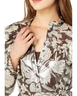 Women Ted Baker Alyvia Ruffle Detail Mini Shirtdress