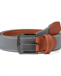 Johnston & Murphy Amherst Knit Belt Grey New