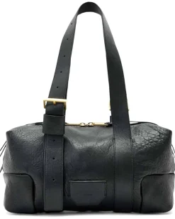 AllSaints Handbags|Shoulder Bags<Ares Grain Shoulder Bag Black