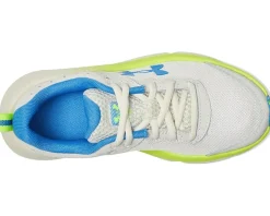Under Armour Kids Shoes<Assert 10 Sneakers (Big Kid) Summit White/High Vis Yellow/Blue Atlantis