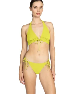 Robin Piccone Aubrey Halter Top Honeydrew Best