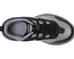 Shoes|Shoes|Saucony Kids Aura KDZ (Little Kids/Big Kids) Black/Grey