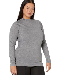 Under Armour Activewear|Shirts & Tops<Authentics Mock Neck T-Shirt Charcoal Light Heather/Black