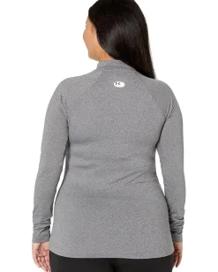 Under Armour Activewear|Shirts & Tops<Authentics Mock Neck T-Shirt Charcoal Light Heather/Black