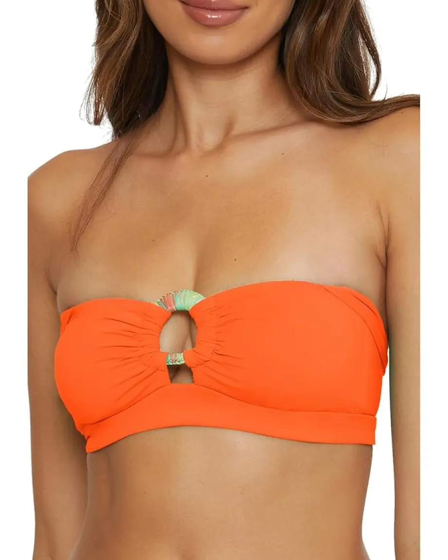 BECCA Activewear|Swimwear<Baja Mar Harmony Bandeau Top Carrot