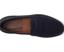 Johnston & Murphy Collection Loafers|Loafers<Baldwin Lug Penny Navy English Suede