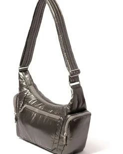 Baggallini Banana Sling Gunmetal Puff