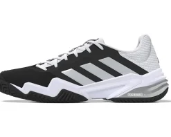 adidas Barricade 13 Tennis Shoes Black/White/Grey Clearance