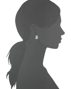 Nina Jewelry|Jewelry<Bevina Earrings Silver/Crystal