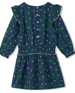 Hatley Kids Clothing<Blackwatch Plaid Smocked Waist Dress (Toddler/Little Kid/Big Kid) Blue