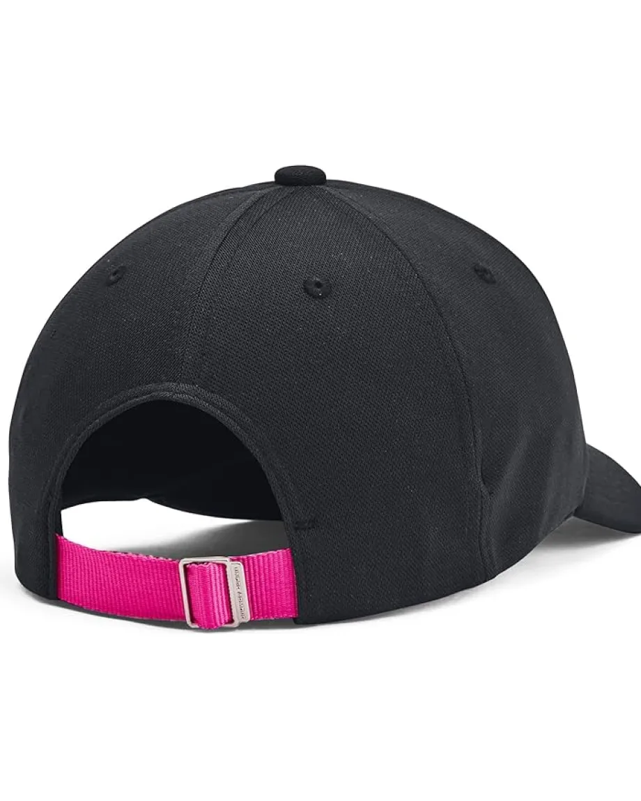 Under Armour Blitzing Hat Adjustable (Little Kids/Big Kids) Black/Rebel Pink New