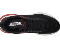 BOBS from SKECHERS Bobs Glide Step Arc Waves 2.0 - Class Rank Black/White/Red Best