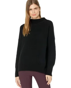 Vince Sweaters<Boiled Funnel Neck Pullover Black