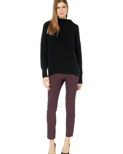 Vince Sweaters<Boiled Funnel Neck Pullover Black