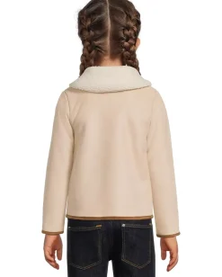 Janie and Jack Bonded Sherpa Coat (Toddler/Little Kid/Big Kid) Khaki Sale