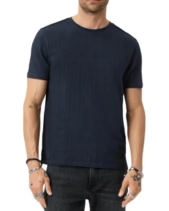 Activewear|T-Shirts|John Varvatos Brasse Crew K7009W25 Navy
