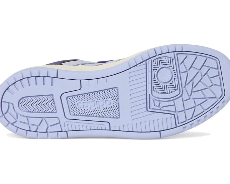 adidas Kids Break Start Elastic Lace Basketball Shoes (Little Kid) Team Collegiate Purple/Violet Tone/White Sale