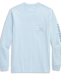 Vineyard Vines Brew Ski Time Long Sleeve Pocket Tee