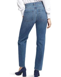 NYDJ Brooke High-Rise Loose Straight Jeans in Sawyer Hot