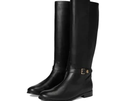 Boots|Boots|Lauren Ralph Lauren Brooke II Burnished Leather Tall Boots Black