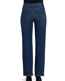 NYDJ Brooke Loose Straight Rhinestone Jeans in Louvre Sapphire New