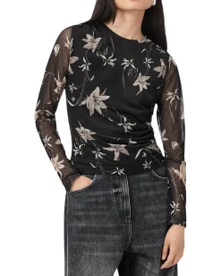 Women AllSaints Caia Mesh Top