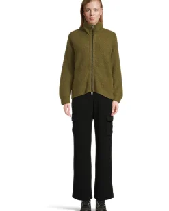 Michael Stars Sweaters<Cali Ribbed Zip-Up Topiary