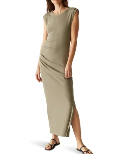 Michael Stars Dresses|Dresses<Calliope Extended Sleeve Maxi Dress Olive