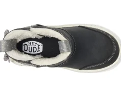 Hey Dude Kids Camden Bow Boots Cozy (Toddler) Black Hot