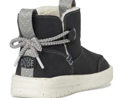 Hey Dude Kids Camden Bow Boots Cozy (Toddler) Black Hot