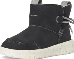 Hey Dude Kids Camden Bow Boots Cozy (Toddler) Black Hot