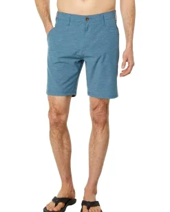 VISSLA Activewear|Shorts<Canyons Hybrid 18.5" Walkshorts Deep Water