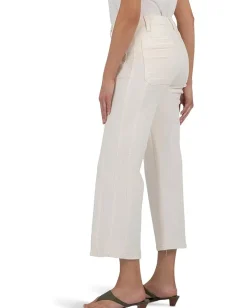 Jeans|KUT from the Kloth Charlotte High Rise Wide Leg Ecru