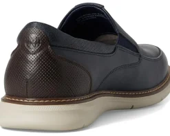 Nunn Bush Chase Moccasin Toe Slip-On Lightweight Contemporary Loafer Navy Multi Best