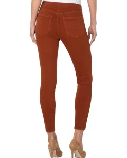 Liverpool Los Angeles Jeans<Chloe Pull-On Ankle Skinny in Cognac