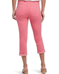 NYDJ Chloe Skinny Capri Jeans in Spiced Coral Clearance