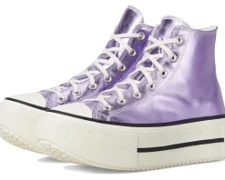 Converse Chuck Taylor All Star Lift Double Stack Metallic Light Purple/Egret/Black Hot