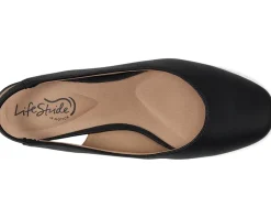 LifeStride Flats<Claire Slingback Ballet Flats Black