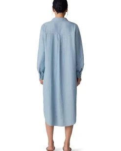 Eileen Fisher Dresses|Dresses<Classic Collar Dress Washed Indigo